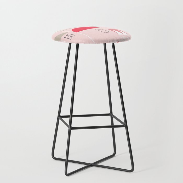 City life blocks pearl pink Stool Gallery Image 1