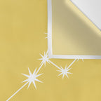 Pisces Zodiac Star Constellation Line Art Soft Yellow Wall Tapestry Gallery Image 3