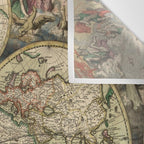Vintage Map of the world Wall Tapestry Gallery Image 3