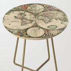 Vintage Map of the world Side Table Gallery Image 2