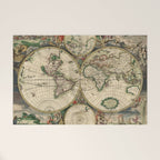 Vintage Map of the world Welcome Mat Gallery Image 1