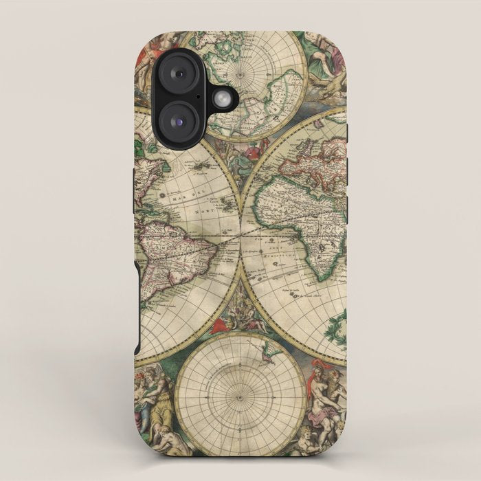 Vintage Map of the world iPhone Case Gallery Image 1