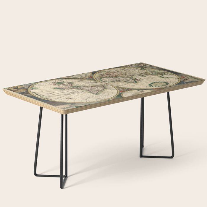 Vintage Map of the world Coffee Table Gallery Image 1