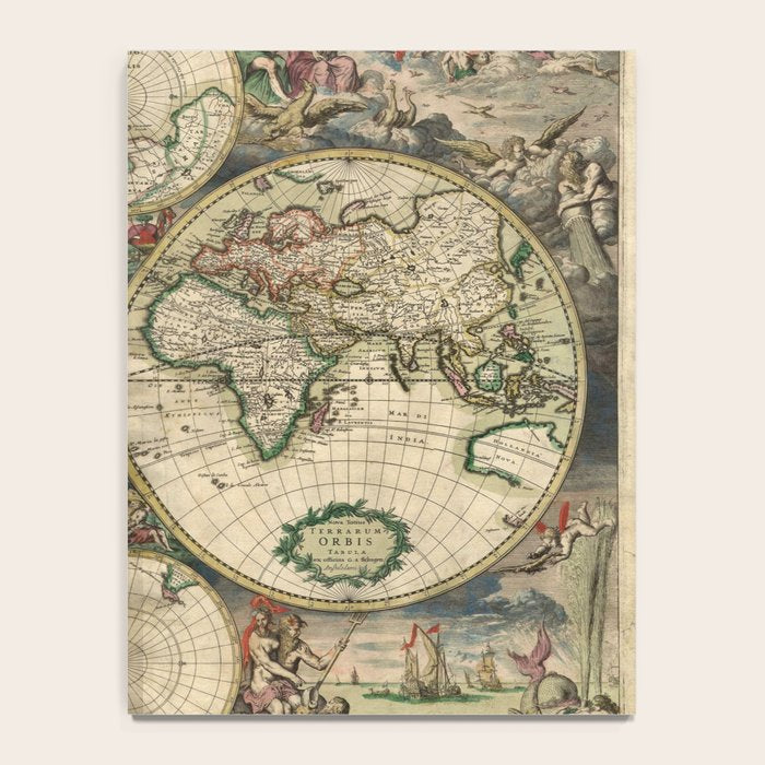 Vintage Map of the world Notebook Gallery Image 4