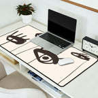 Abstract line art eyes 2 Desk Mat Gallery Image 2