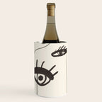 Abstract line art eyes 2 Wine Chiller Gallery Image 3