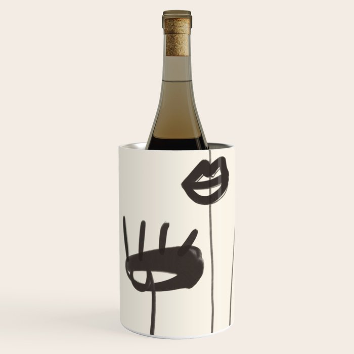 Abstract line art eyes 2 Wine Chiller Gallery Image 2