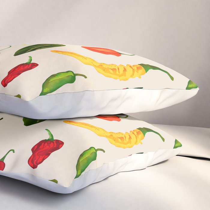 Hot Stuff Peppers Pillow Sham Gallery Image 3
