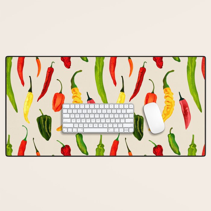 Hot Stuff Peppers Desk Mat Gallery Image 1