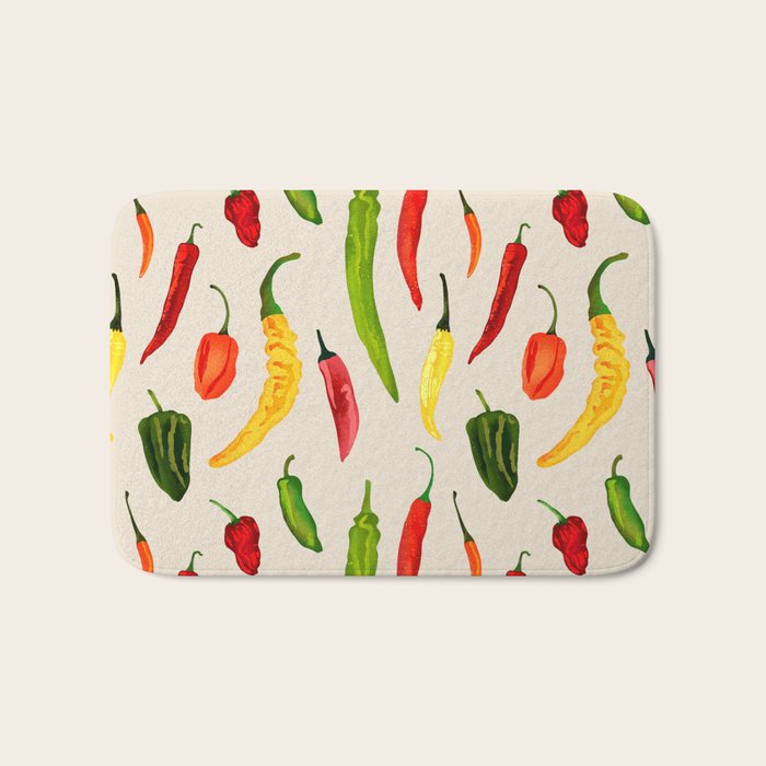 Hot Stuff Peppers Bath Mat Gallery Image 1