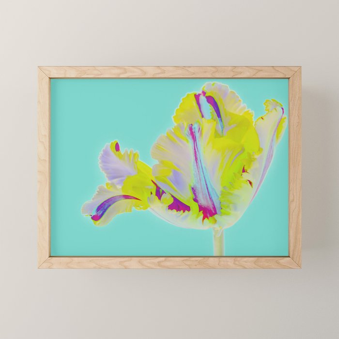 Neon Tulip Mini Art Print Gallery Image 1