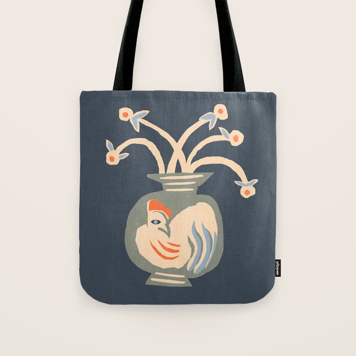Rooster vase Tote Bag Gallery Image 1