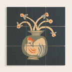 Rooster vase Wood Wall Art Gallery Image 1