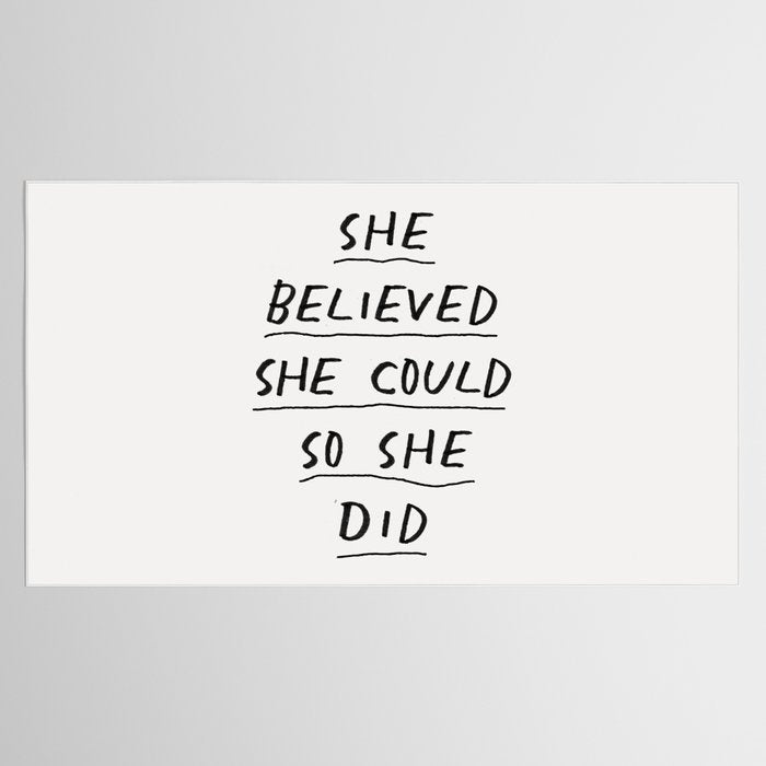 She Believed She Could So She Did Tablecloth Gallery Image 2