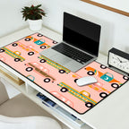 Retro Roads - Pink Palette Desk Mat Gallery Image 2