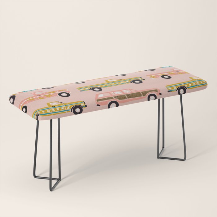 Retro Roads - Pink Palette Bench Gallery Image 1