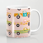 Retro Roads - Pink Palette Coffee Mug Gallery Image 1