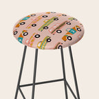 Retro Roads - Pink Palette Stool Gallery Image 2
