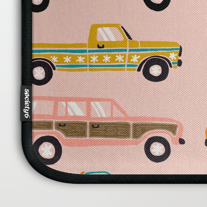 Retro Roads - Pink Palette Laptop Sleeve Gallery Image 3