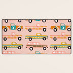 Retro Roads - Pink Palette Desk Mat Gallery Image 3