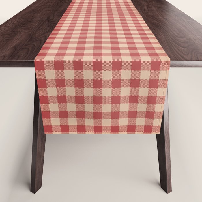 Amberlight Baked Apple Gingham - Cozy Heirloom Table Runner Gallery Image 1