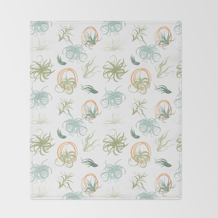 Air Plants Throw Blanket Gallery Image 2