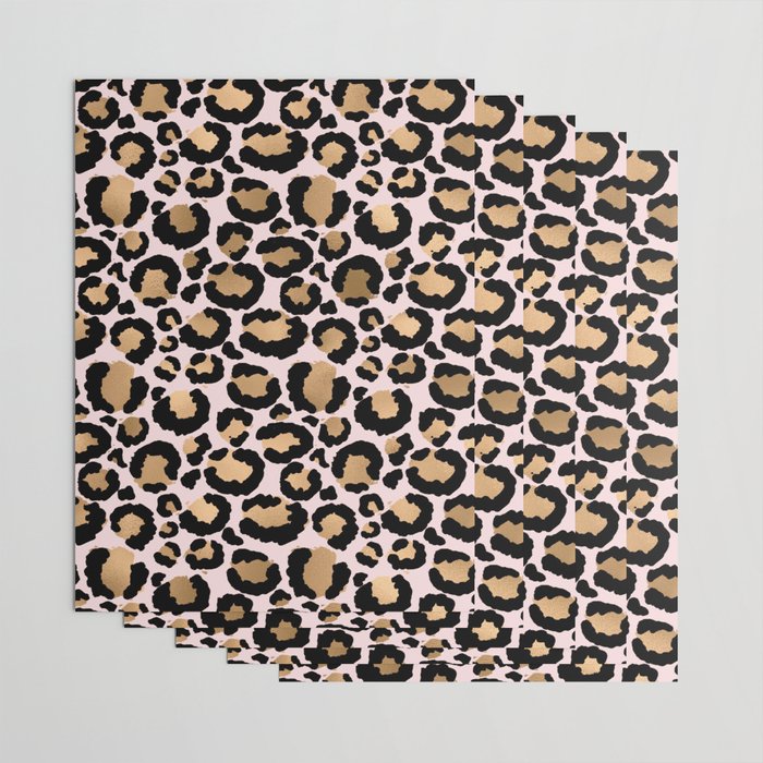 Animal print - pink copper Wrapping Paper Gallery Image 3