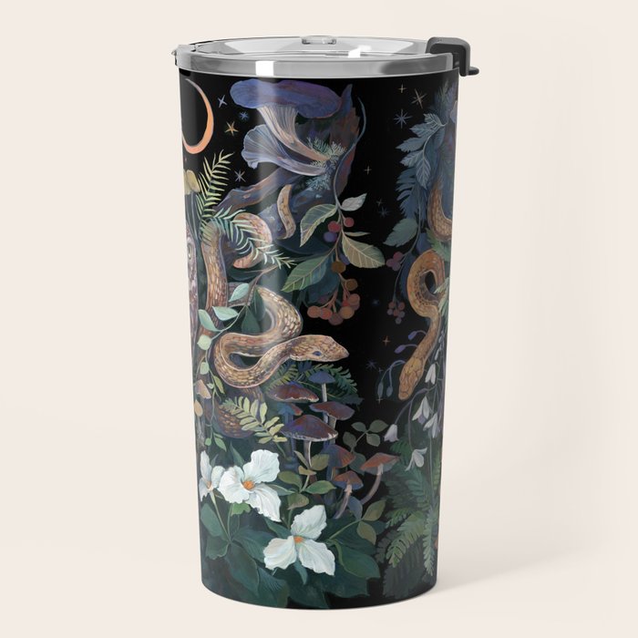 Owl and Snakes Mushroom forest Travel Mug Gallery Image 2