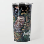 Owl and Snakes Mushroom forest Travel Mug Gallery Image 1
