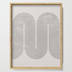 Mid-Century Modern No.28 - Woodblock Print Serving Tray Gallery Image 1