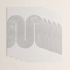Mid-Century Modern No.28 - Woodblock Print Wrapping Paper Gallery Image 3