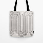 Mid-Century Modern No.28 - Woodblock Print Tote Bag Gallery Image 1