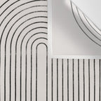 Mid-Century Modern No.28 - Woodblock Print Wall Tapestry Gallery Image 3