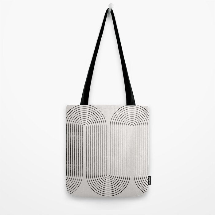 Mid-Century Modern No.28 - Woodblock Print Tote Bag Gallery Image 2