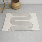 Mid-Century Modern No.28 - Woodblock Print Rug Gallery Image 1