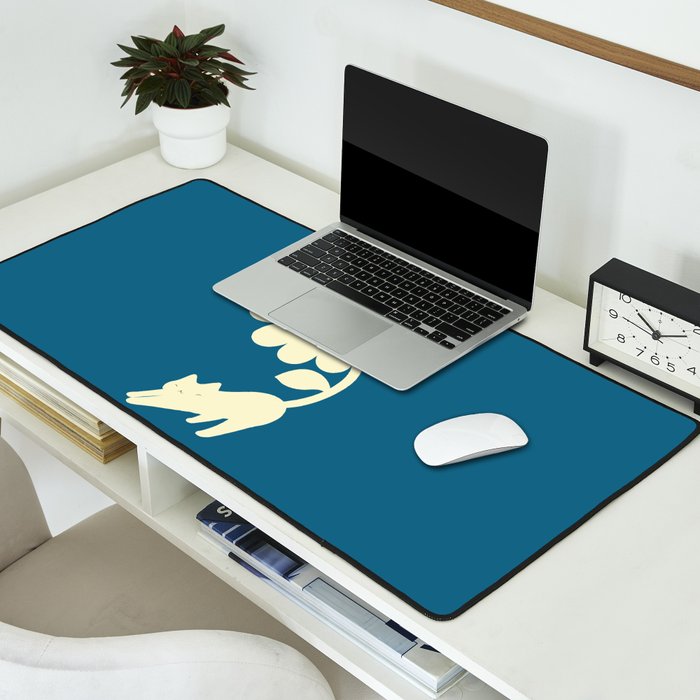 Cat and Plant 67 Desk Mat Gallery Image 2