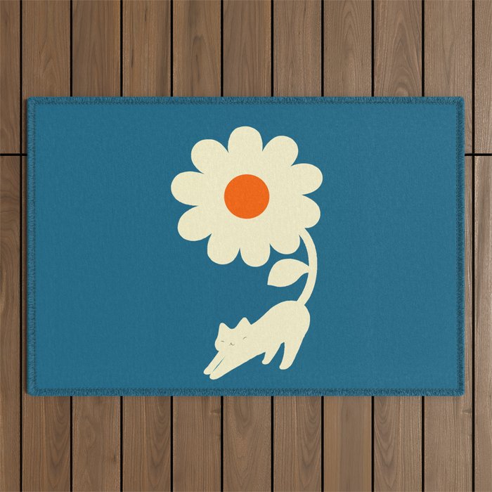 Cat and Plant 67 Outdoor Rug Gallery Image 1