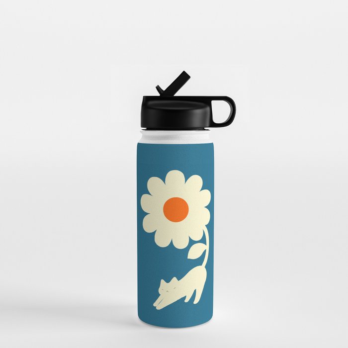Cat and Plant 67 Water Bottle Gallery Image 1