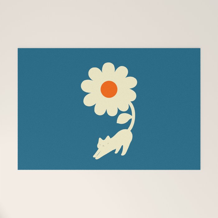 Cat and Plant 67 Welcome Mat Gallery Image 1