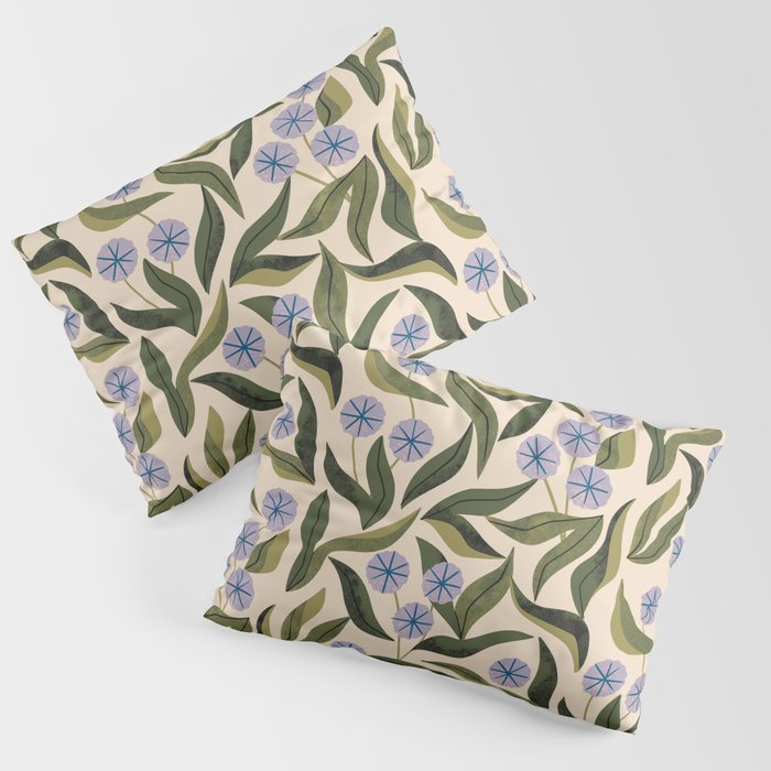 Periwinkle Plant Pillow Sham Gallery Image 1
