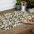Periwinkle Plant Outdoor Rug Gallery Image 2