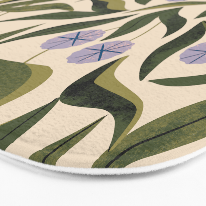 Periwinkle Plant Bath Mat Gallery Image 3