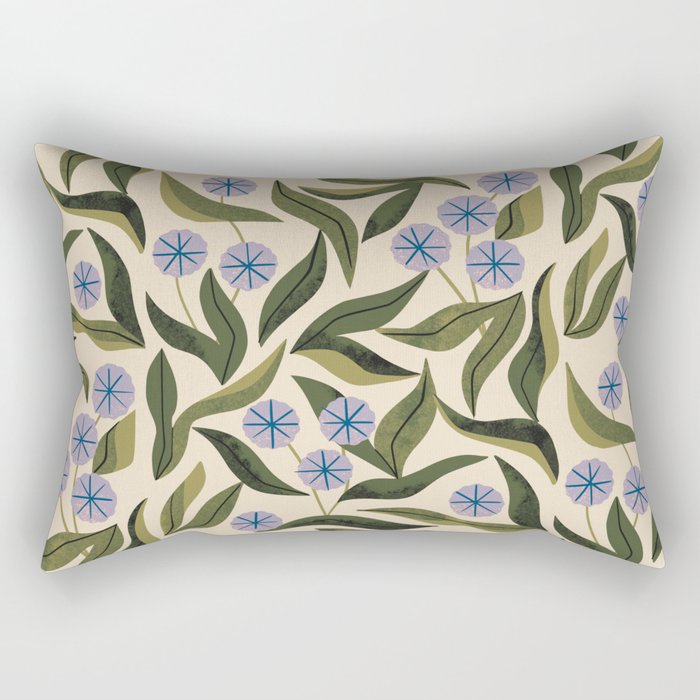 Periwinkle Plant Rectangular Pillow Gallery Image 1