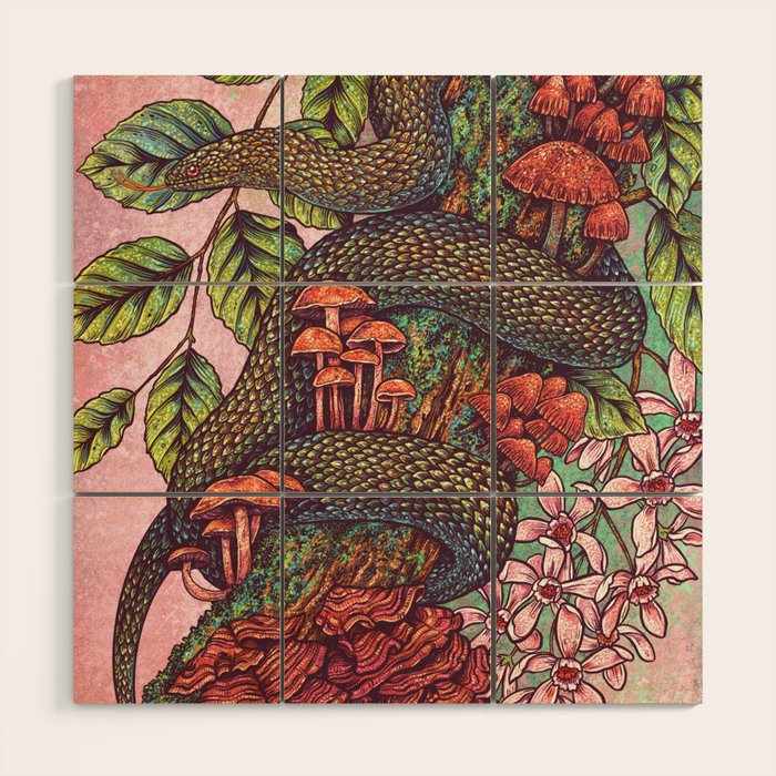 Year of the Snake 2025 Wood Wall Art Gallery Image 1