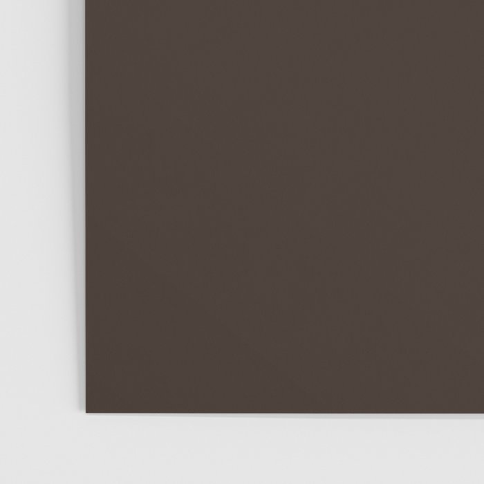 COCOA BROWN SOLID COLOR Dark Chocolate Plain Pattern  Poster Gallery Image 3