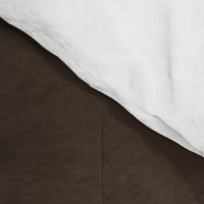 COCOA BROWN SOLID COLOR Dark Chocolate Plain Pattern  Comforter Gallery Image 4