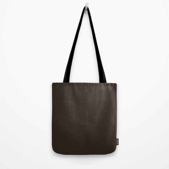 COCOA BROWN SOLID COLOR Dark Chocolate Plain Pattern  Tote Bag Gallery Image 2