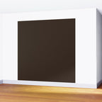 COCOA BROWN SOLID COLOR Dark Chocolate Plain Pattern  Wall Mural Gallery Image 2