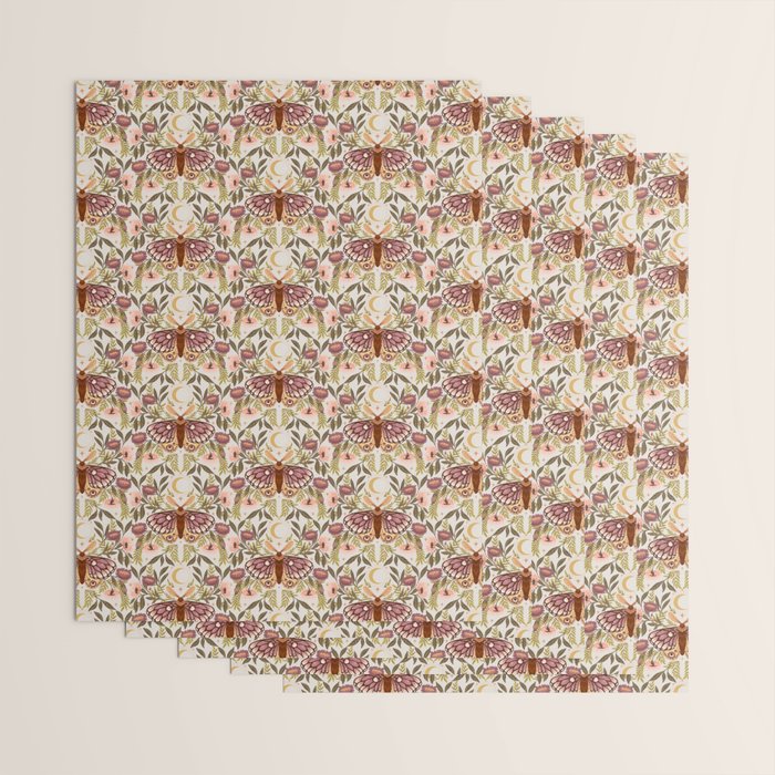 Countryside Garden Moth Wrapping Paper Gallery Image 3