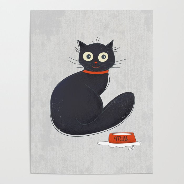 Black Silly Cat  Poster Gallery Image 4